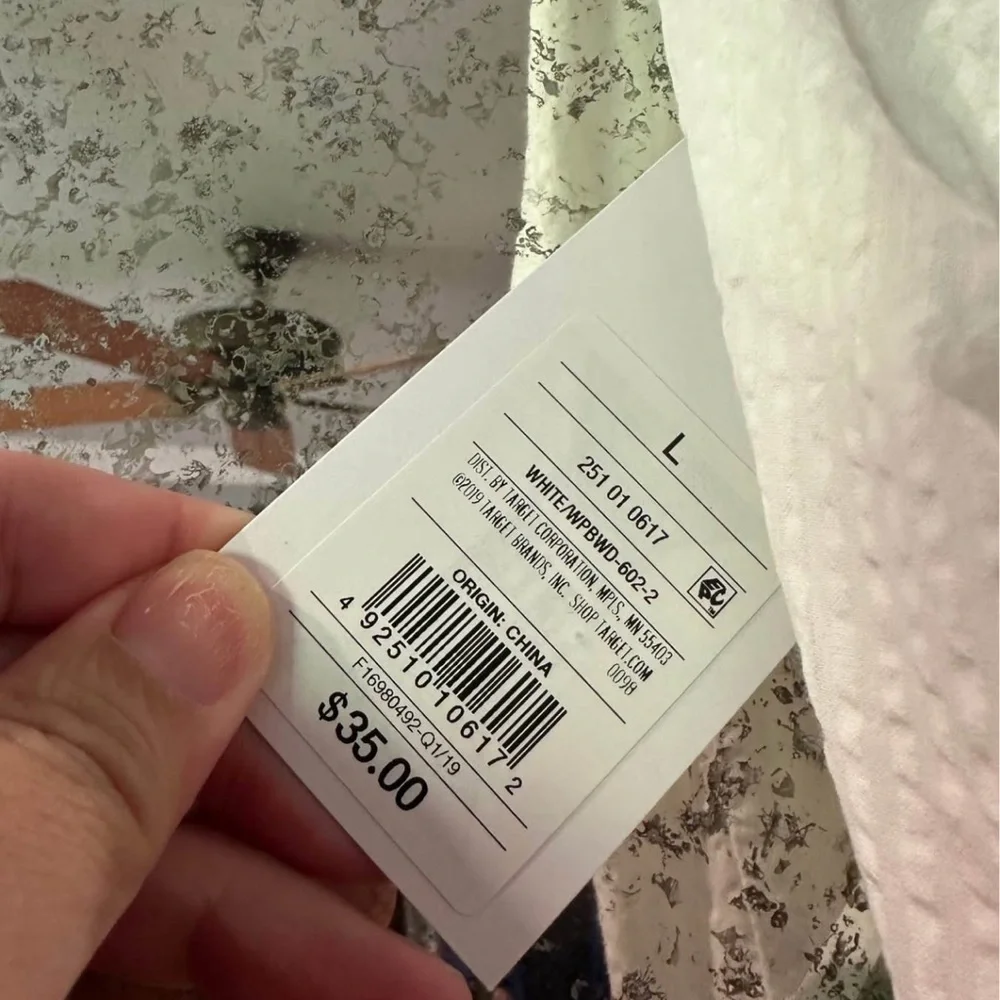 NWT Vineyard Vines for Target White Sleeveless Dress with Striped Belt - Picture 3 of 3
